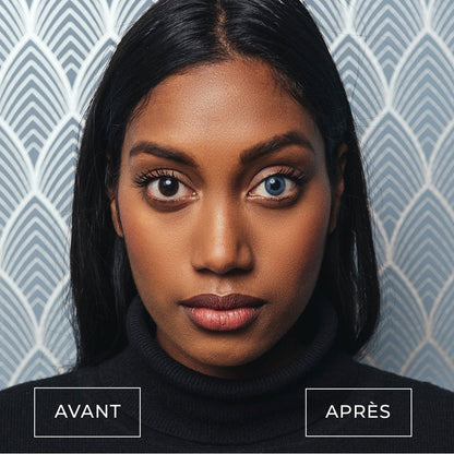 Lentilles de couleur Bleu vif avec correction - 3 mois