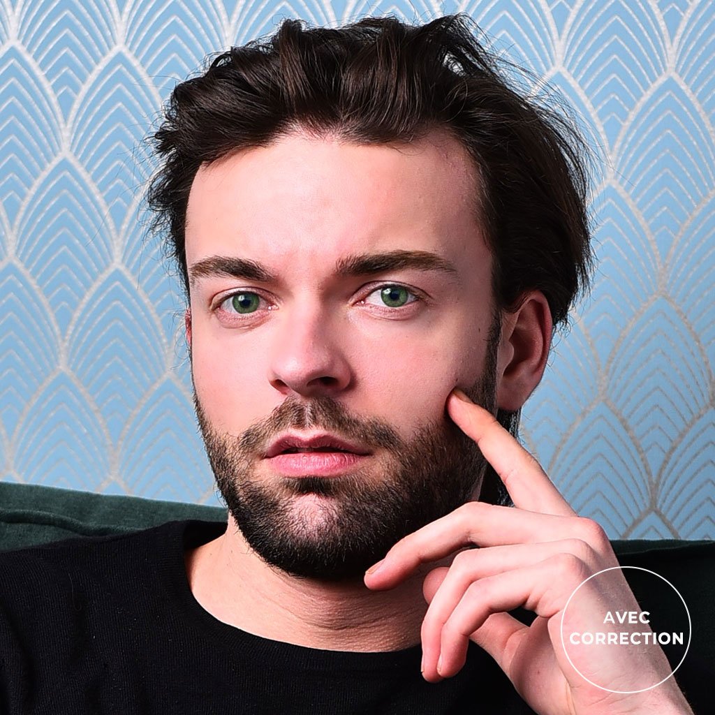 Lentilles de couleur Vert jade avec correction - 3 mois