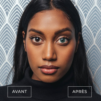 Lentilles de couleur Vert opaline avec correction - 3 mois