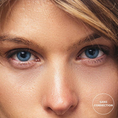 Lentilles de couleur Bleu vif - 3 mois